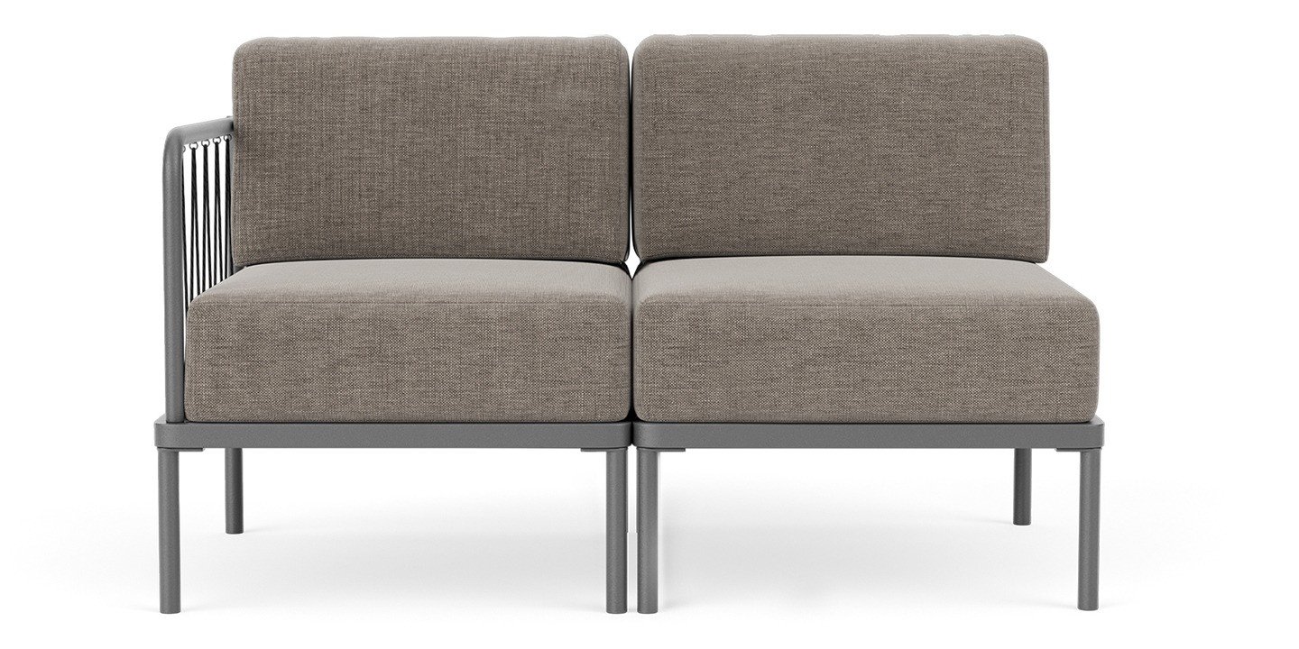 Hadley Outdoor, 2-personers venstre open-end modulsofa