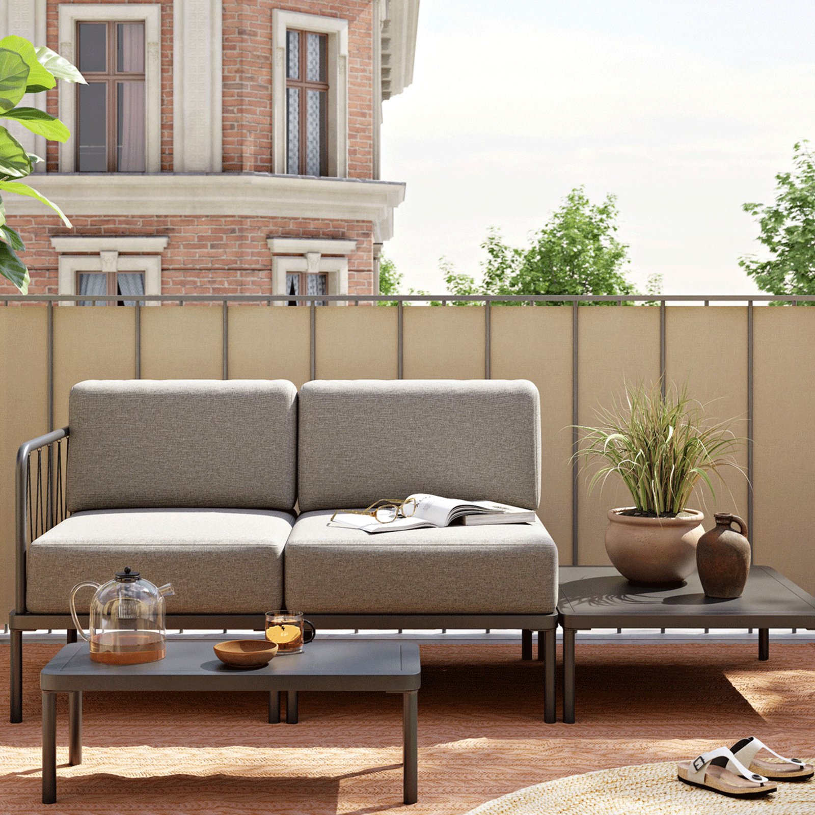 Hadley Outdoor, Sofabord, 60 x 70