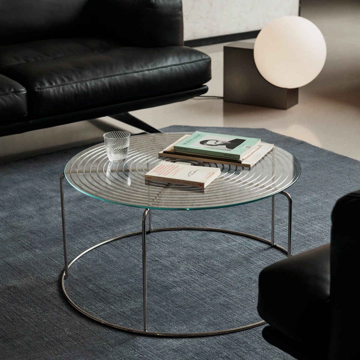 Wire Coffee Table Glass Top VP17