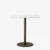 Bronzed center base Marble / Bianco Carrara