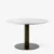 Bronzed center base Marble / Bianco Carrara
