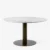 Bronzed center base Marble / Bianco Carrara