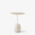 Round Crema Diva marble base Veneer / Lacquered oak