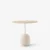 Oval Crema Diva marble base Veneer / Lacquered oak