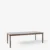 Smoked oak legs Brass fittings Nano Laminate / Grigio Londra 0718 / Edge Smoked oak
