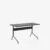 Black legs Linoleum / Nero 4023 / Edge & stretcher Black lacquered oak