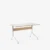 Chrome legs Linoleum / Mushroom 4176 / Edge & stretcher Lacquered oak