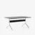 Chrome legs Veneer / Black lacquered oak / Edge Black lacquered oak