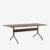 Black legs Veneer / Clear lacquered walnut / Edge Lacquered walnut