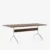 Chrome legs Veneer / Clear lacquered walnut / Edge Lacquered walnut