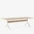 Chrome legs Veneer / Lacquered oak / Edge Lacquered oak