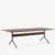 Black legs Veneer / Clear lacquered walnut / Edge Lacquered walnut