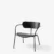 Black tube frame Black fittings / Black lacquered oak backrest & seat