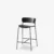 Black tube frame Black fittings / Black lacquered oak backrest & seat