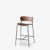 Black tube frame Black fittings / Lacquered walnut backrest & seat
