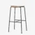 Black frame / Lacquered walnut backrest & seat