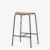Black frame / Lacquered walnut backrest & seat