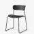 Black sled frame Black fittings / Black lacquered oak backrest & seat [139841A251]
