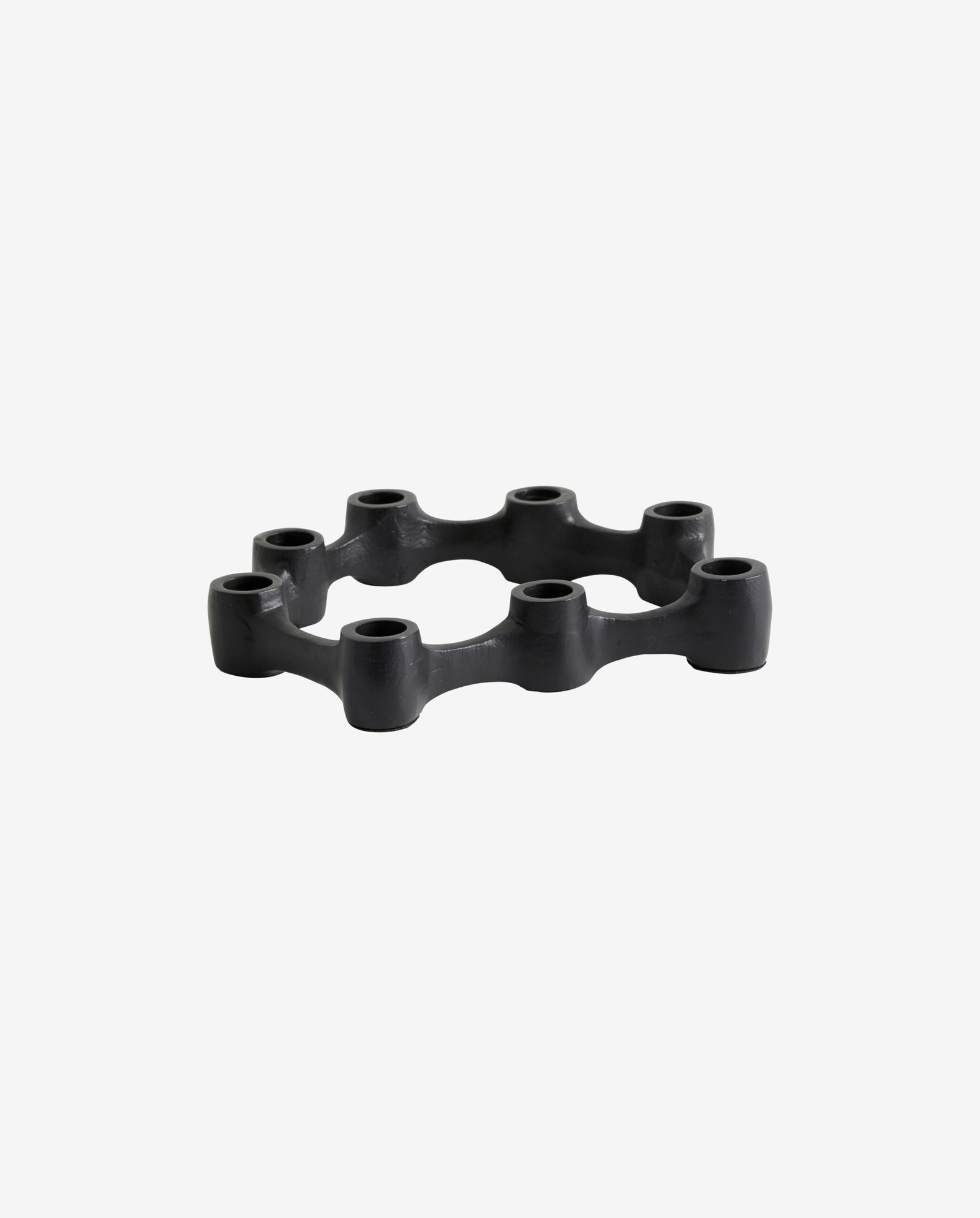 LEMNOS candle holder, aluminum - black