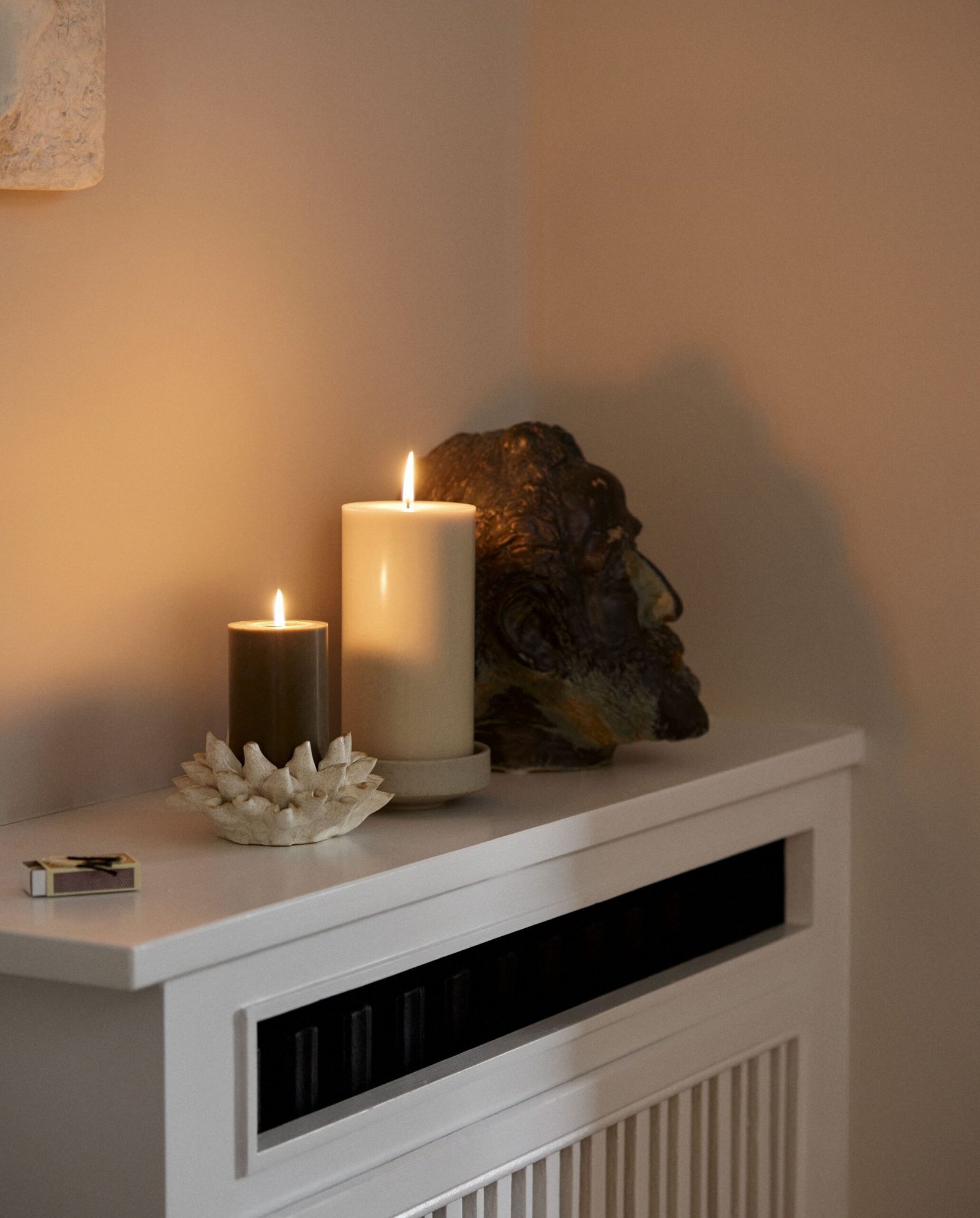 NATUNA candle holder - ivory