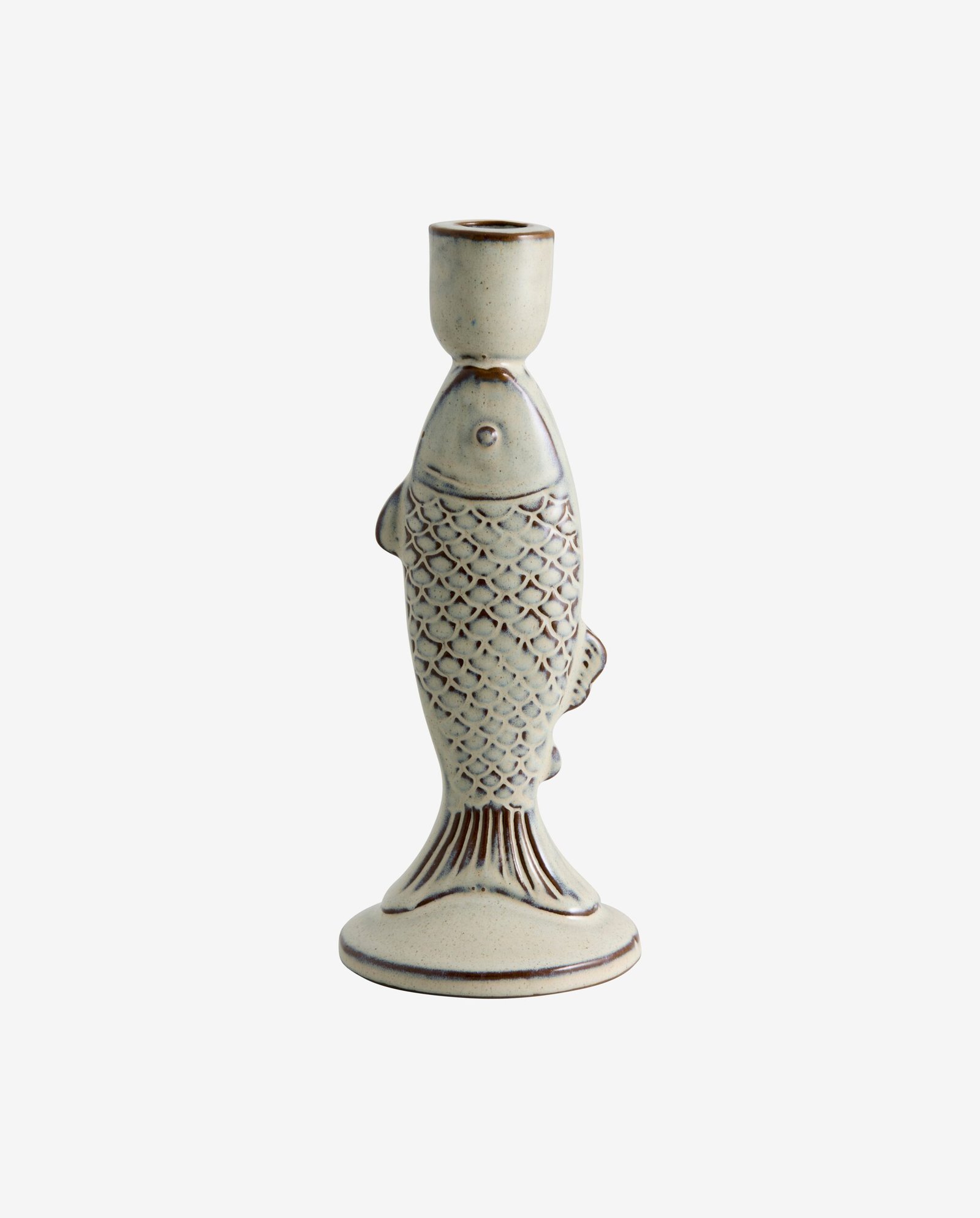 PISCULUM candle holder, L - ivory