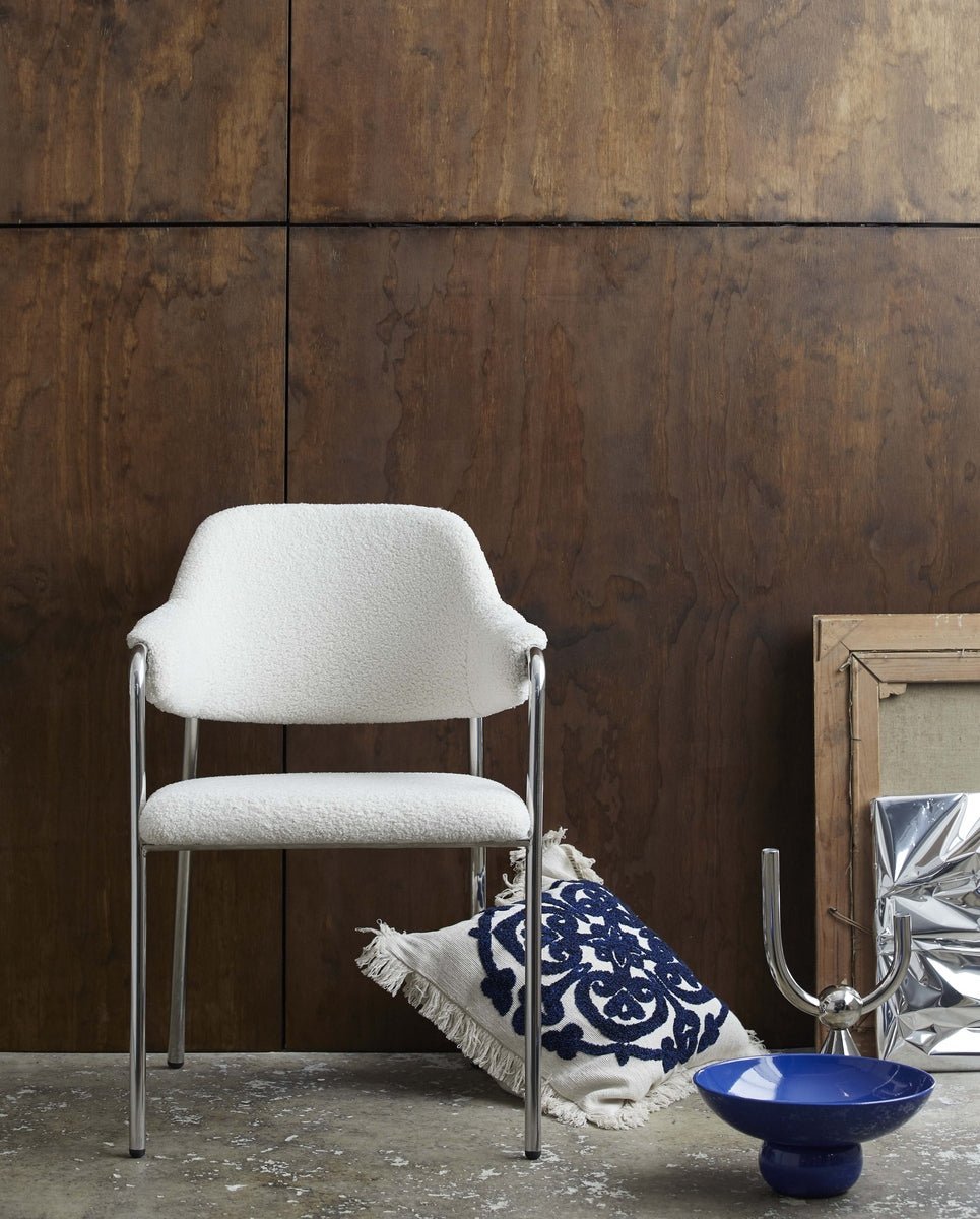URSA cushion cover - off white/blue