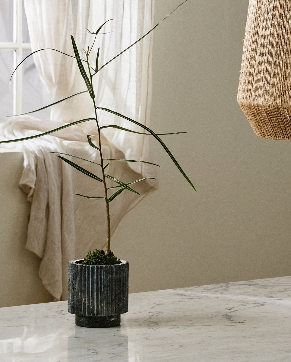 LOON pot - green marble