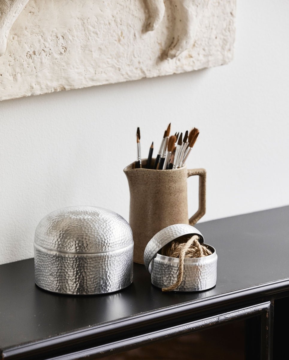 MACAU storage, L, aluminum - chrome finish