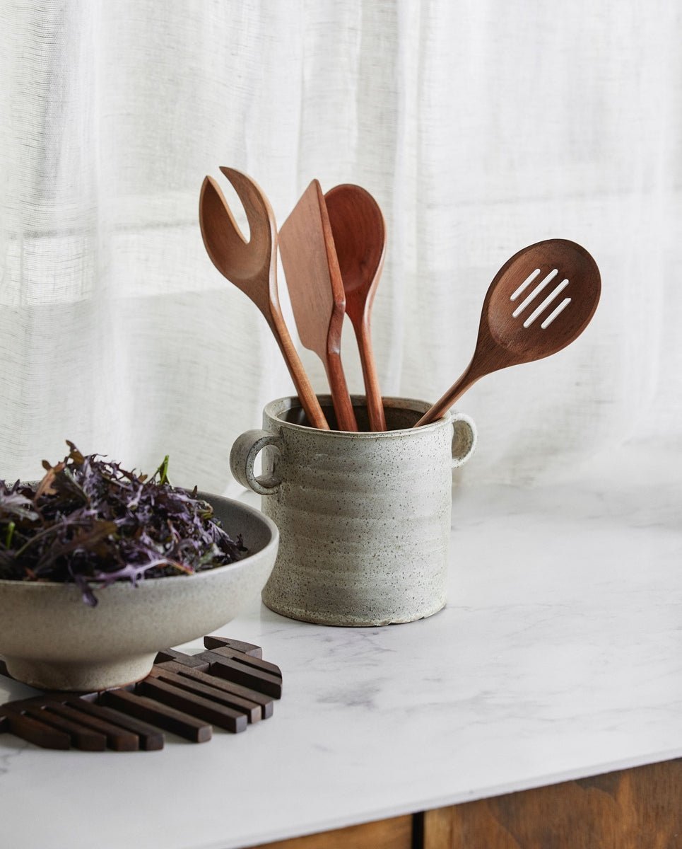 PORRUM salad fork - nature