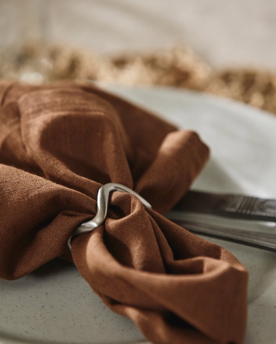 SKYE napkin ring - silver finish