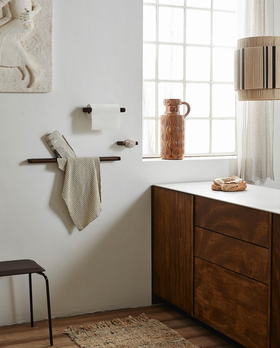 ZATON paper towel holder, wood - nature