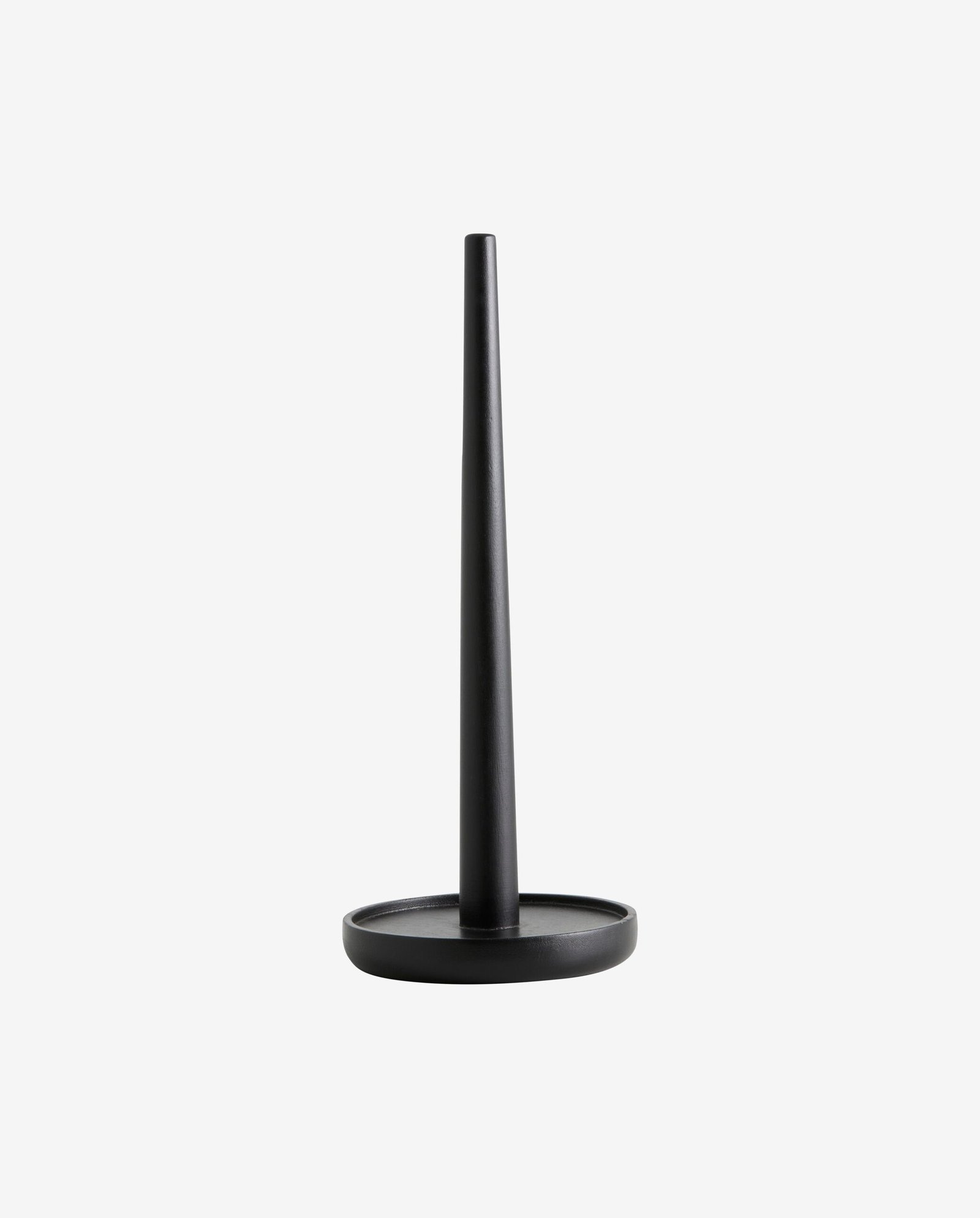 PIPER paper towel holder, wood - black