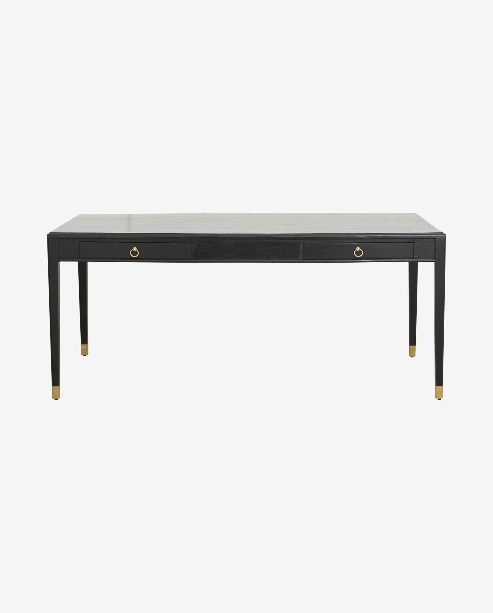 EMS desk w/2 drawers, L - black