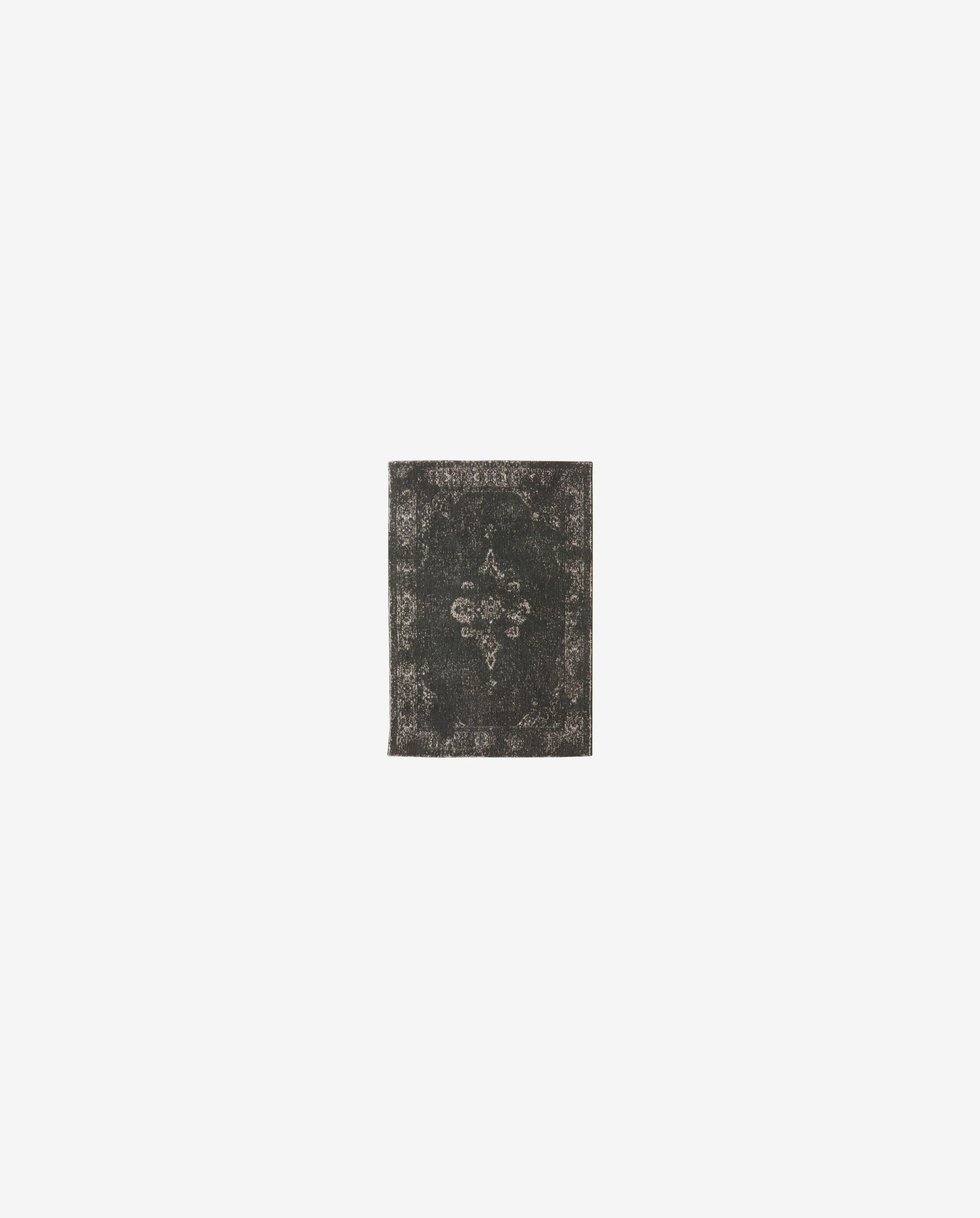 GRAND woven rug, 60x90 - dark grey/black