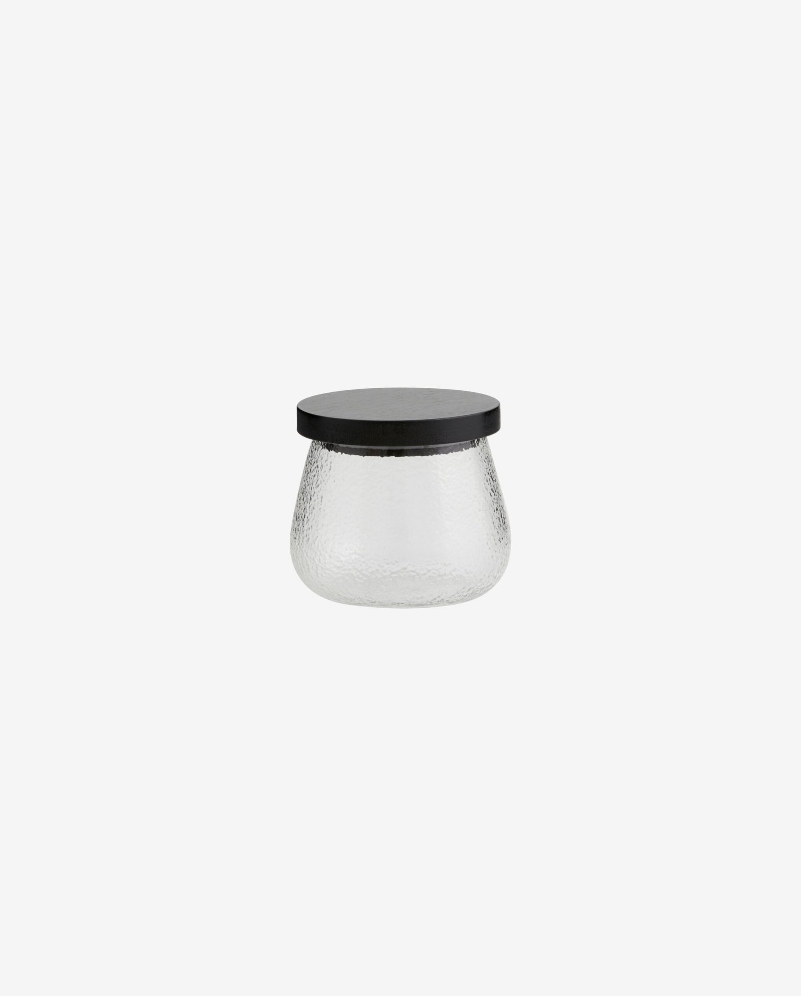 PLUMSI storage glass w. lid, S