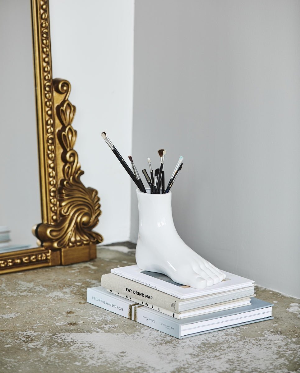 ARUBA foot, vase - white