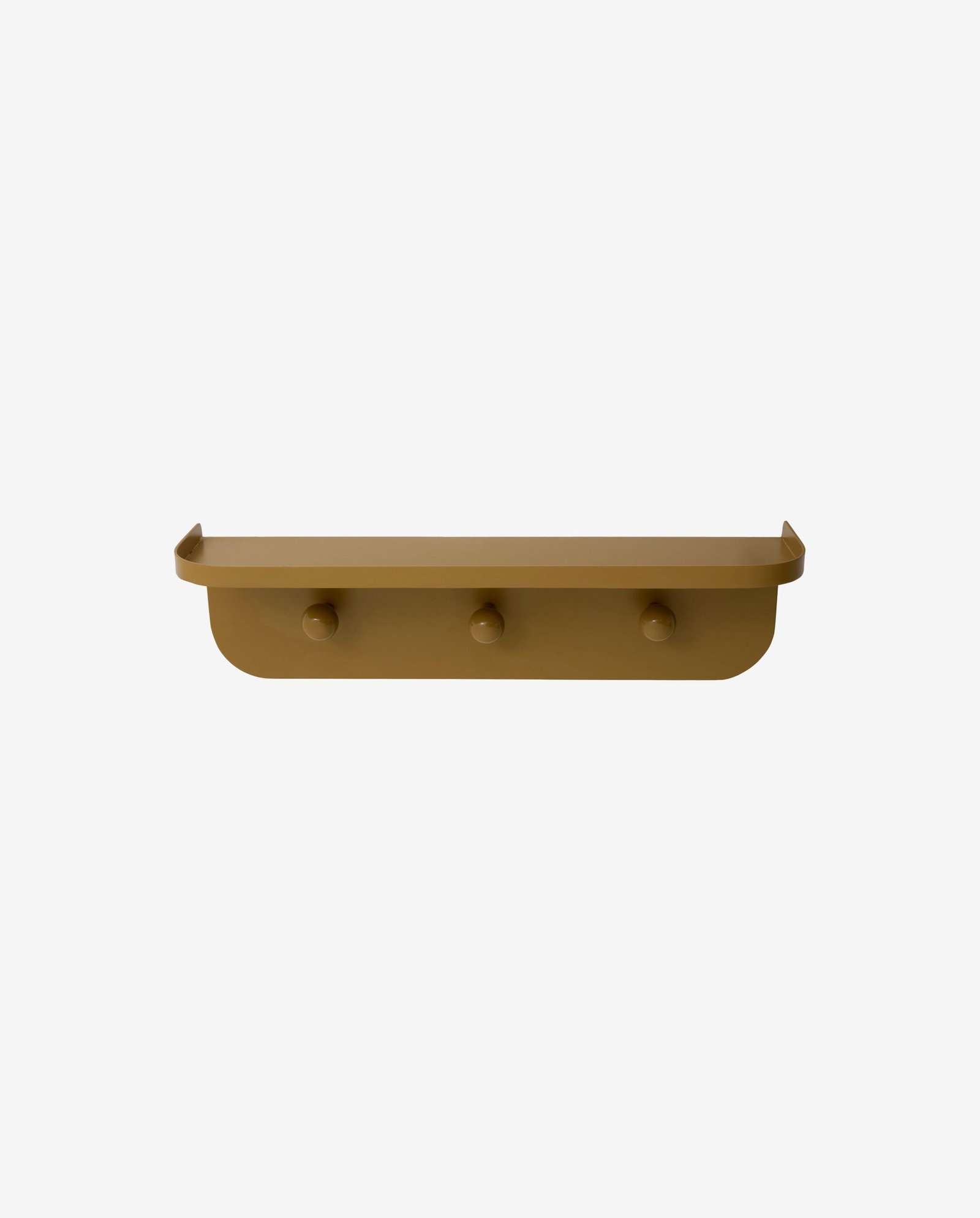 TURDA shelf w. hooks - green