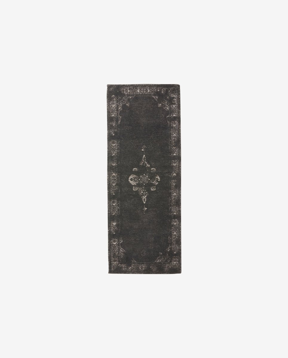 GRAND woven rug, 75x200 - dark grey/black