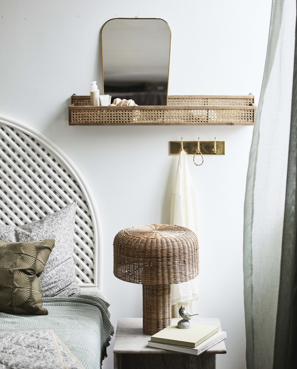HAAOY coat rack, 3 hooks - golden finish