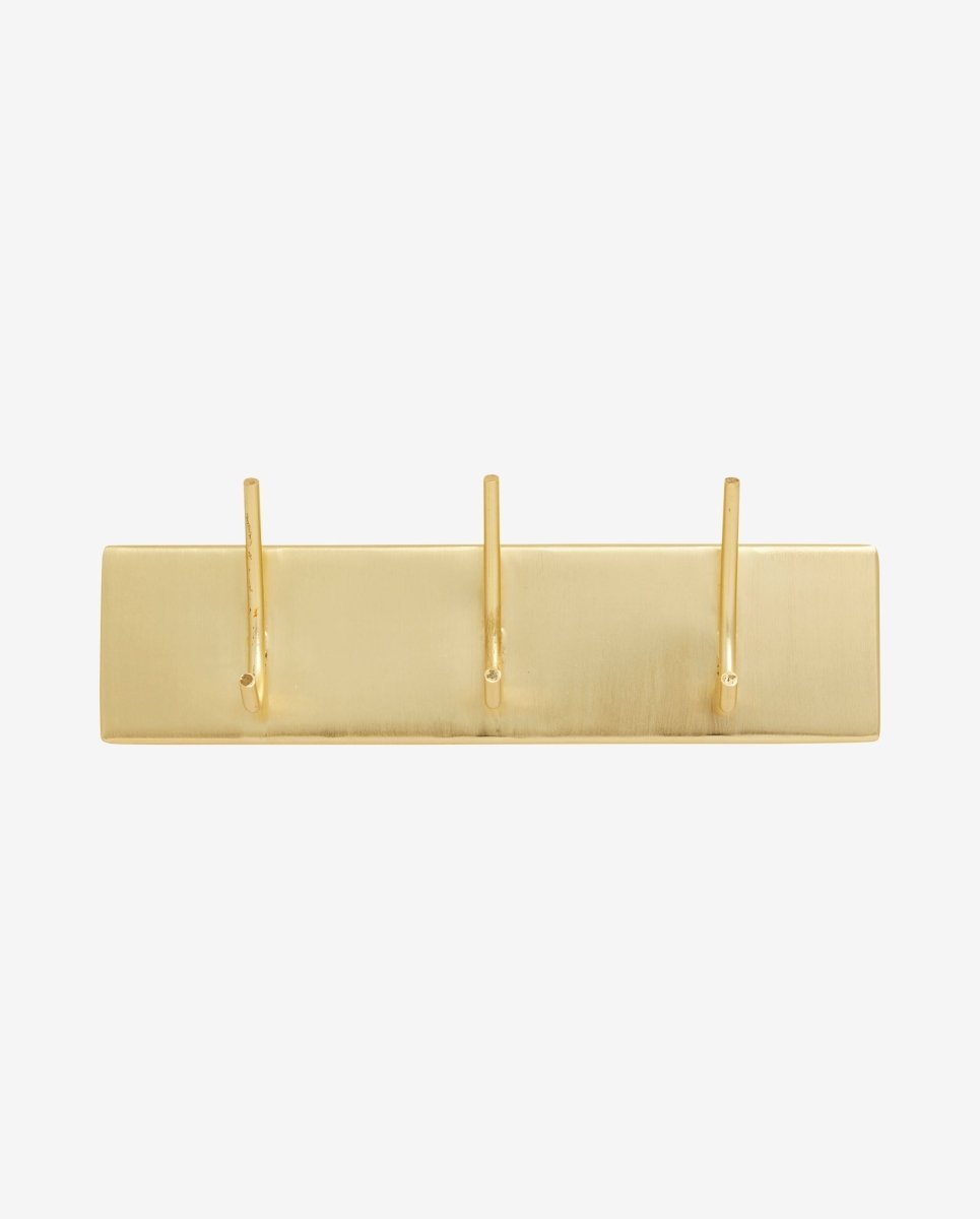 HAAOY coat rack, 3 hooks - golden finish