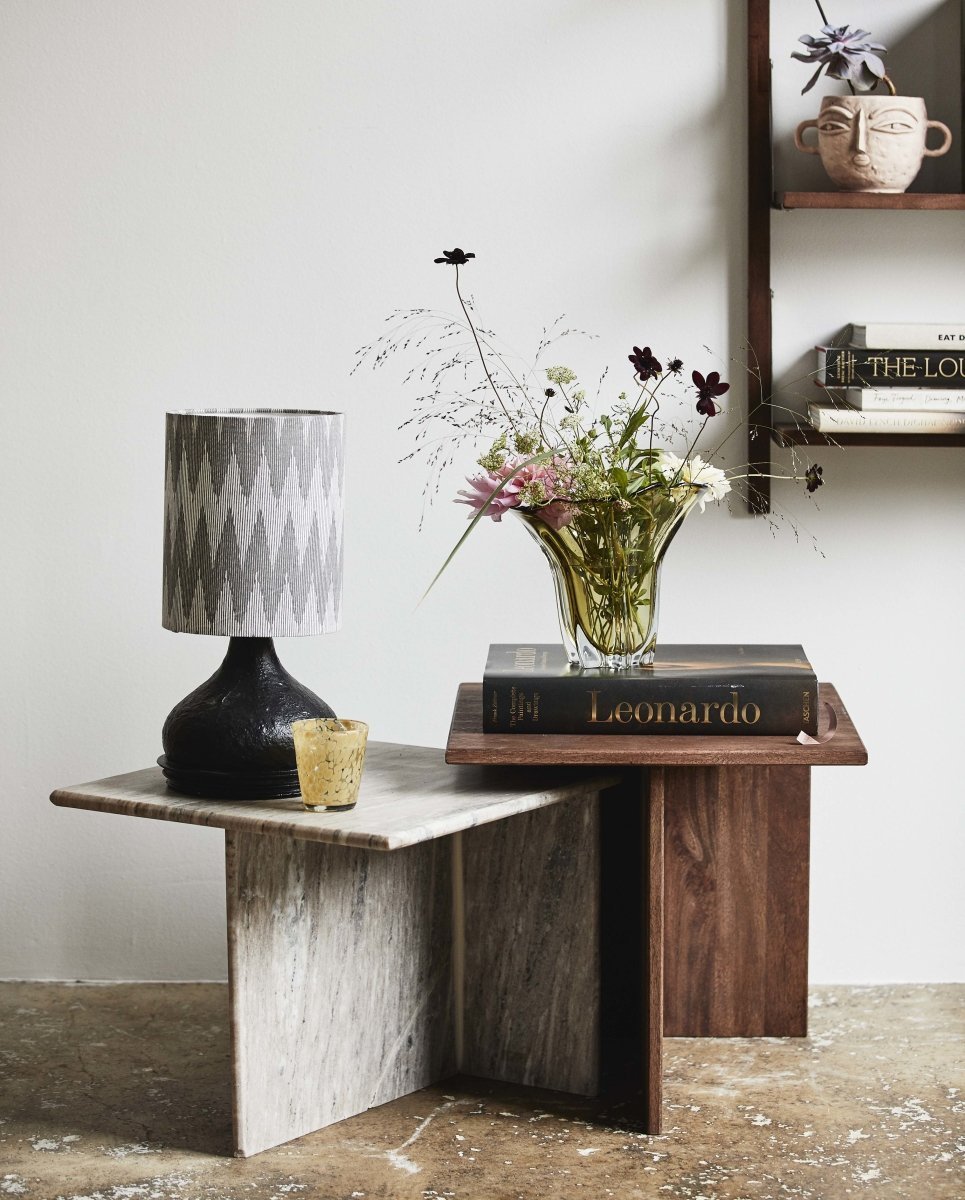 ODRA low tables - wood/marble