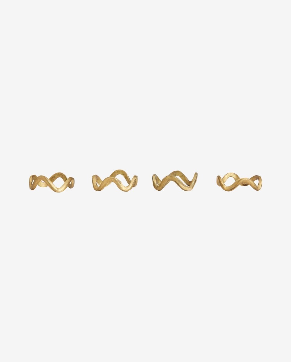 SKYE napkin ring - brushed golden finish